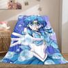 Japanese anime cute cartoon theme Sailor Moon Tsukino Usagi blanket suitable for home beds, sofa covers, office nap, outdoor warm blankets O12