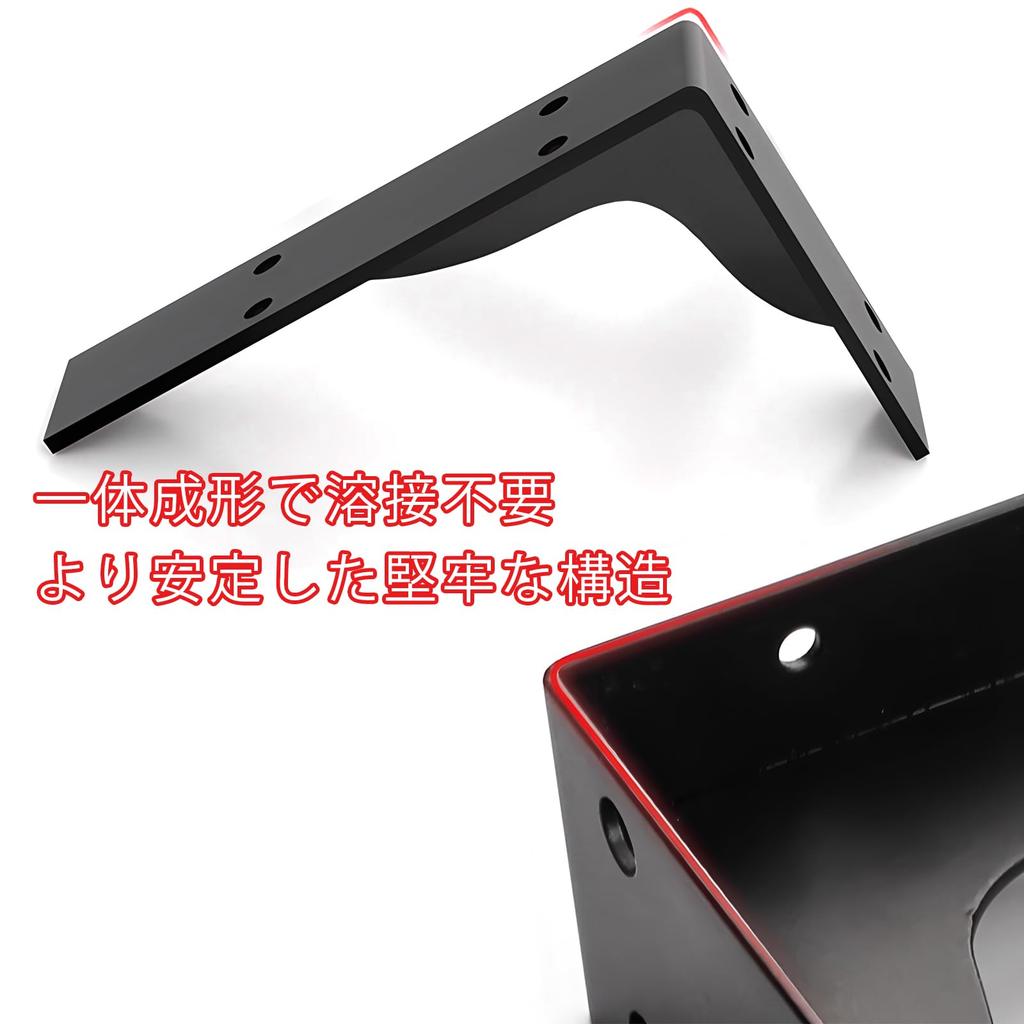 Heavy-duty Shelf Brackets, L-shaped, for Shelf Support and Reinforcement. Designed for Arched Beams, with a Maximum Load Capacity of 300KG. Right-angl