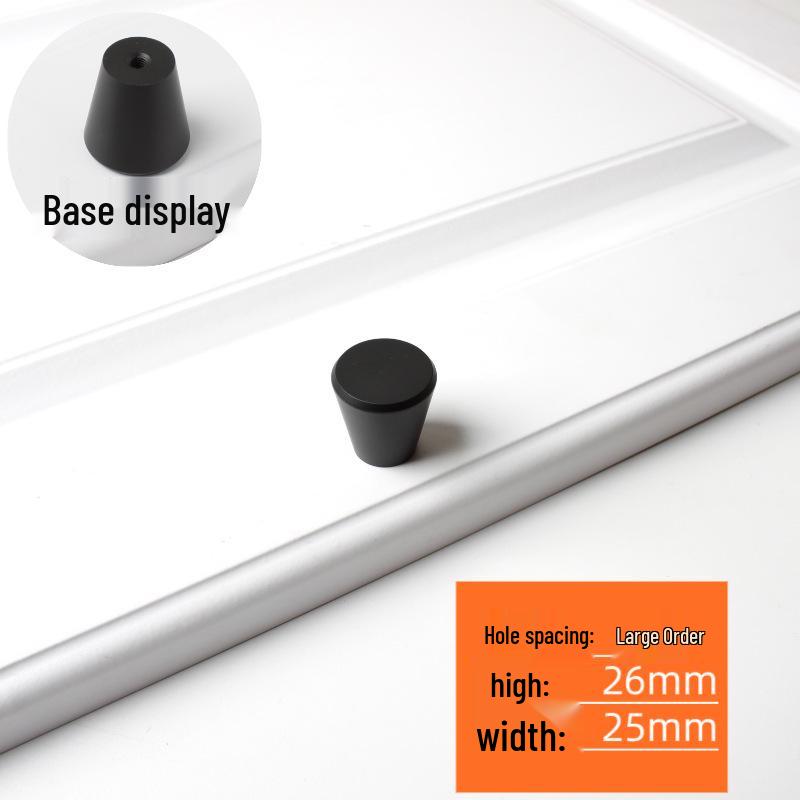 Nordic Minimalist Gold Aluminum Round Bar Handle for Cabinets & Wardrobes