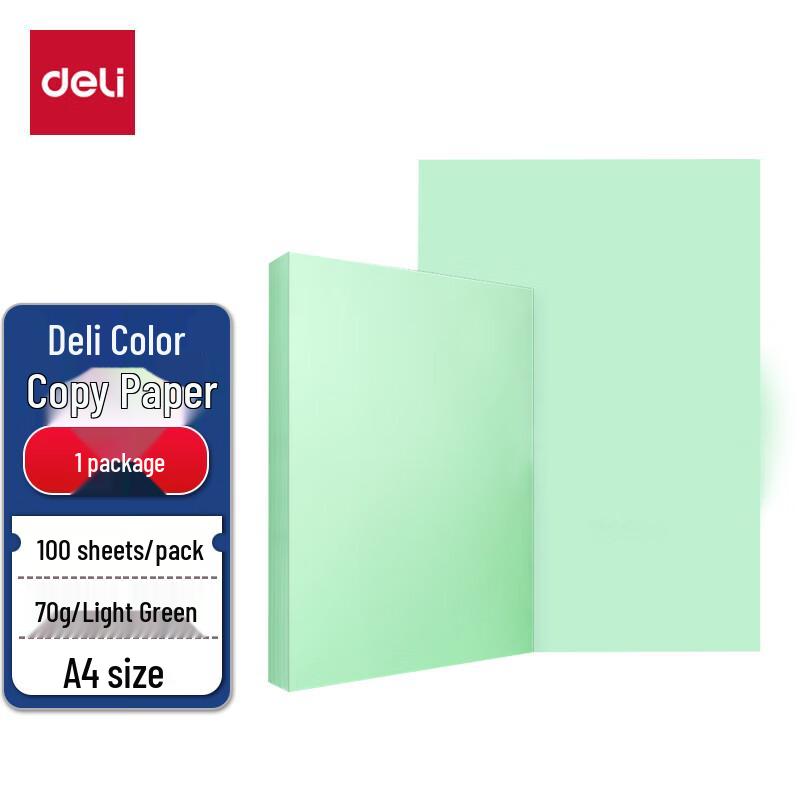 Deli A4 70g Color Craft & Printing Paper (100 Sheets)