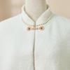 High-End Nertsfluweel Cheongsam Sjaal: Retro Bruids Bruiloft & Dagelijkse Cape voor Vrouwen in Effen Kleur