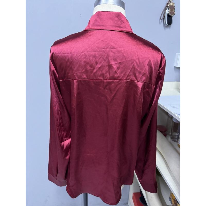 Button Up Women's Shirt Double Door Tube Satin Lapel Long Sleeved Top Commuting Style Slim Fit Cardigan Women's Clothing Blouses & Shirts