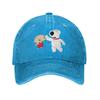 Roger Ricky Spanish Families Cartoon Baseball Cap For Men Women Distressed Washed Headwear Unstructured Caps