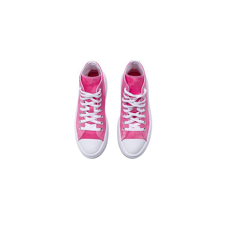 Converse Chuck Taylor All Star Move Platform High GS Chaos Fuchsia Kids Sneakers Pink White A11817C