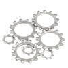 Stainless Steel 304 External Tooth Lock Washer DIN6797A, M3-M20, Anti-Slip Sealing Ring