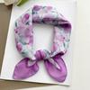 1Pc Neck  Scarves Light And Thin Ladies Headband Cotton Linen Headscarf Bandanna Floral Print Women  Fashion