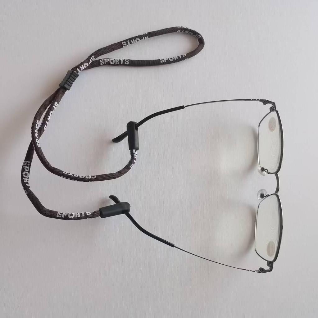 Adjustable Silicone Anti-Slip Sports Glasses Cord - Unisex, Multiple Colors