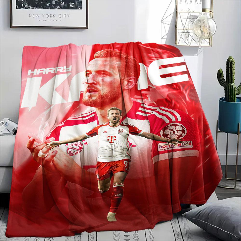 Kane Printed Flannel Blanket, Soft Throw for Bedroom Sofa, Washable,soccer Fan Merchandise, Great Gift.