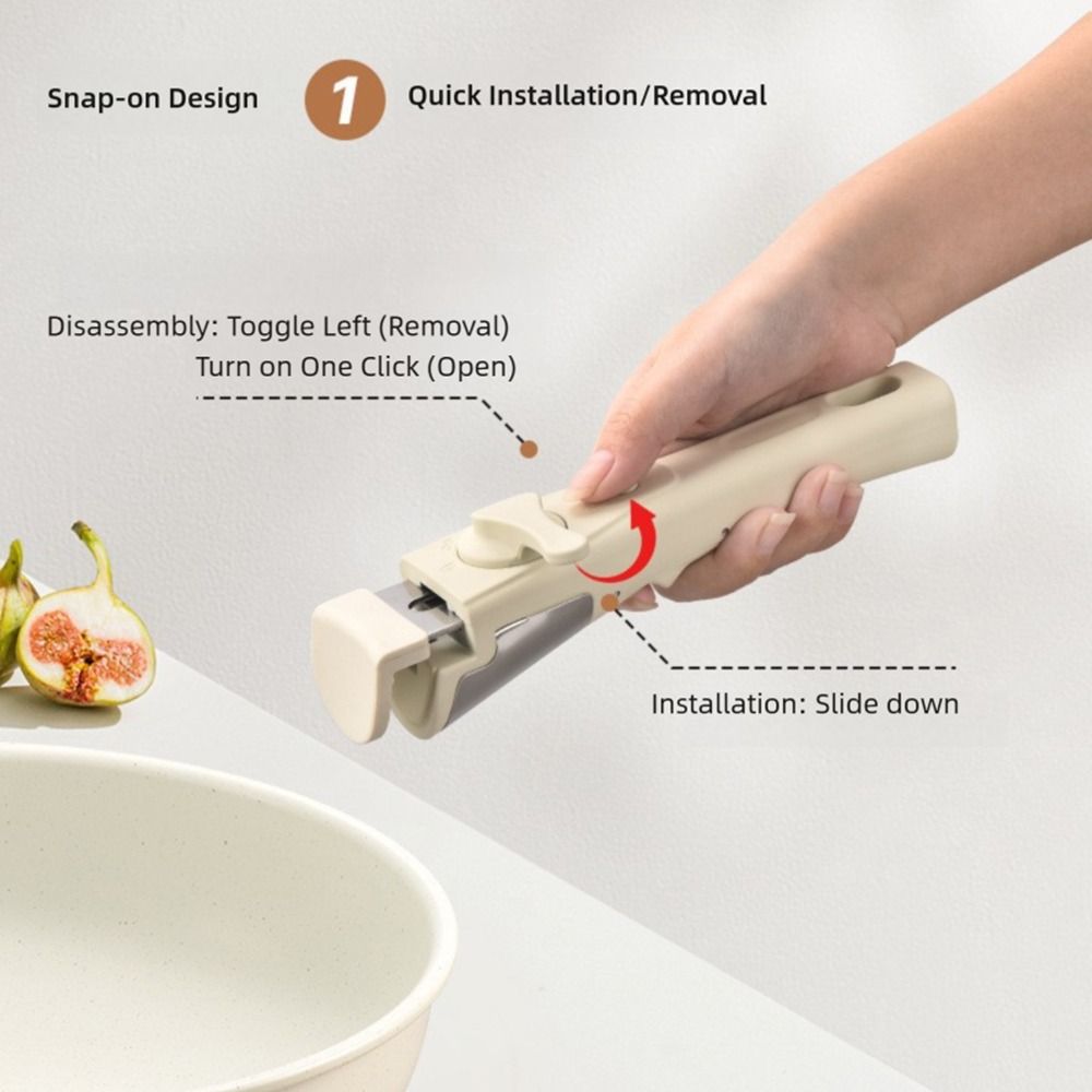 Prevent Burns Multifunctional Panhandle Detachable Ergonomic Grip Anti Scald Bowl Clamp Replacement Handle Kitchen Accessories