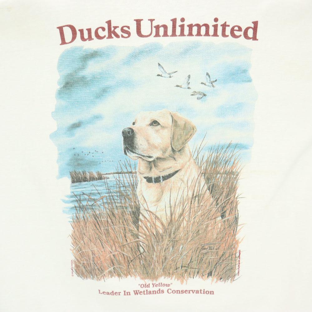 OLD 90s Print Short sleeve T-shirt White system Men's Used