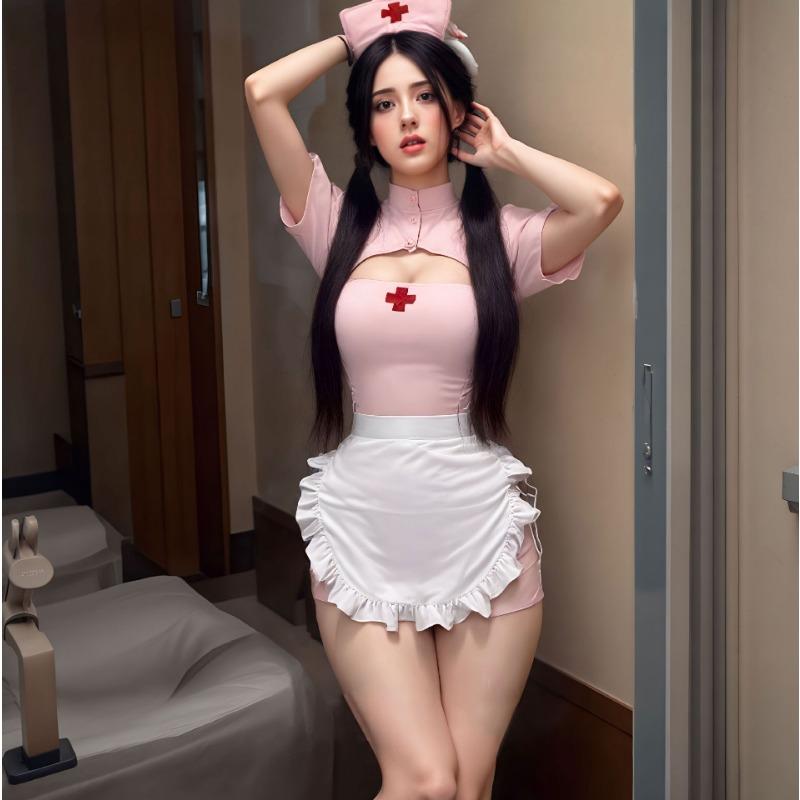 Sexy Lingerie Sexy Sweetheart Nurse Sexy Slit Hip Wrap Free Pure Desire Temptation Bed Uniform Suit Maid