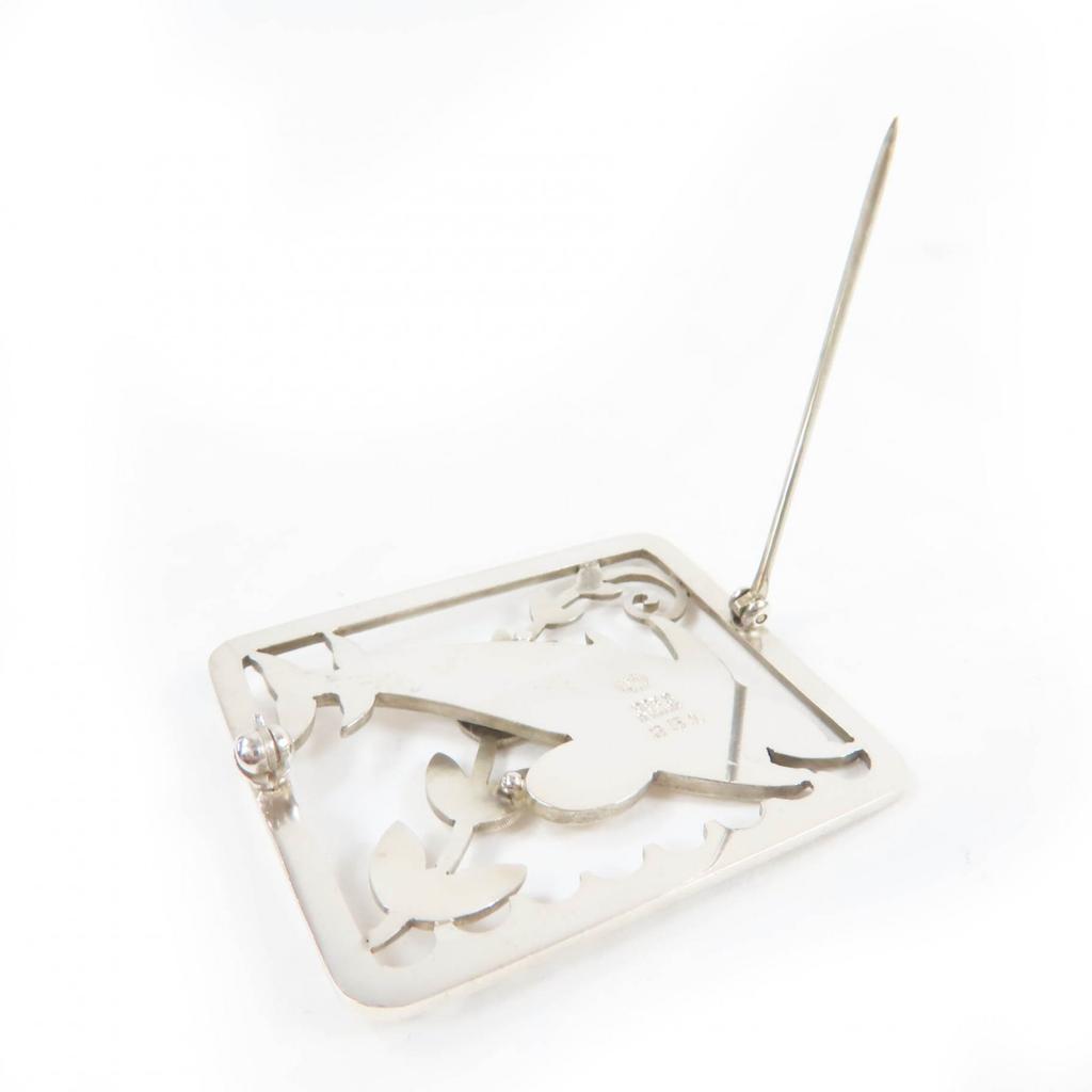 Great Georg Jensen Brooch Dolphin Dolphin Silver 925 Women 251 Used