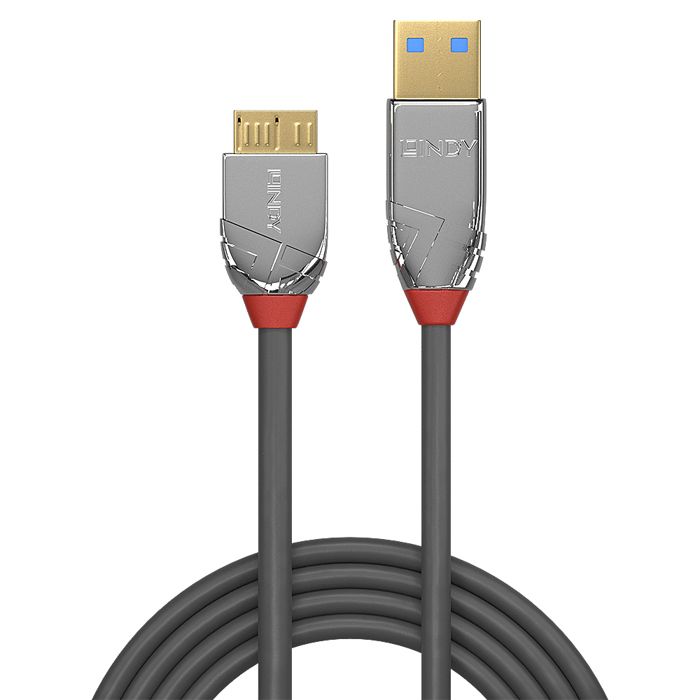 Câble USB 3.0 LINDY Cromo Line - Type A Vers Micro-B - 0.5m
