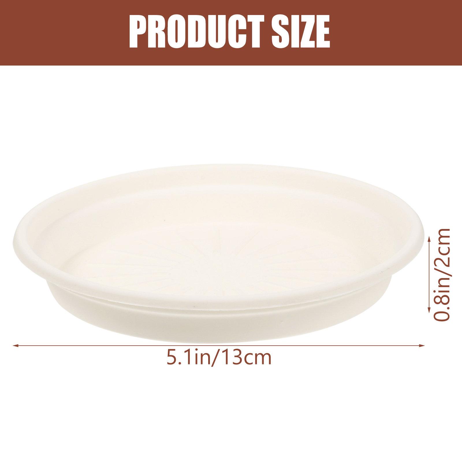 10Pcs Round Planter Saucer Heavy Duty Plastic Plant Drip Trays Planter Pot Saucer for Plants Garden Use and Home Decoration