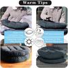 Grey Big Round Floor Seat Pillows Cushions Pouf Tufted Corduroy Tatami Pillow Reading Cushion Pad Casual Seating for Adults Kids