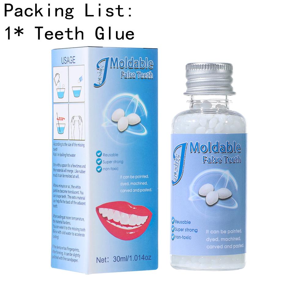 

30 мл Моделируемый Клей для Зубов Кино- и Телевизионный Макияж Модификация Зубных Протезов Временная Пломба Ремонт Зубов Сломанные Зубы Щель между Зубами