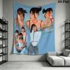 Aitana Custom Name Wall Tapestry Aesthetic Wall Hanging Printed Fabric Blanket Decorative Tapestries for Bedroom Living Room Home Decor