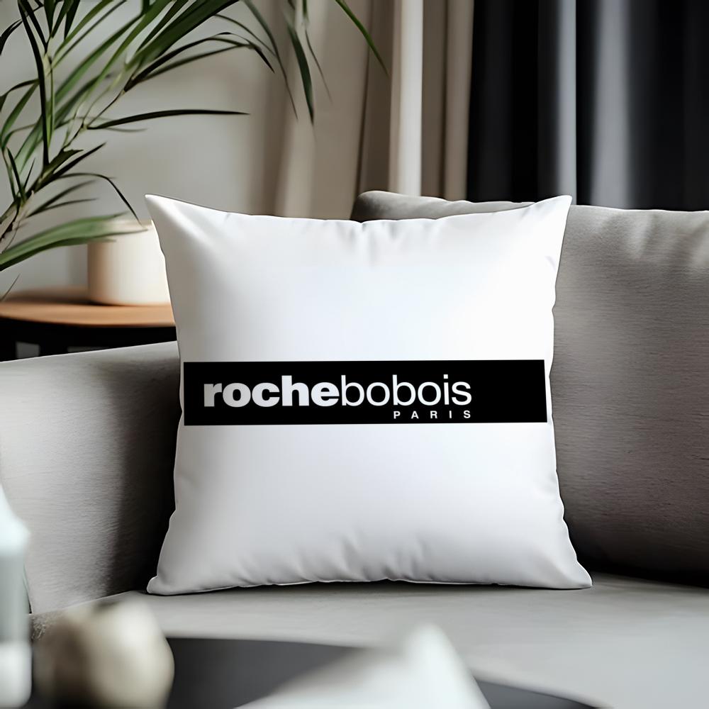 Hot Rroche Boboised Cushion Cover Antidustmite Pillowcase Invisible Zipper Silky Short Plush Sofa Cushion Cover