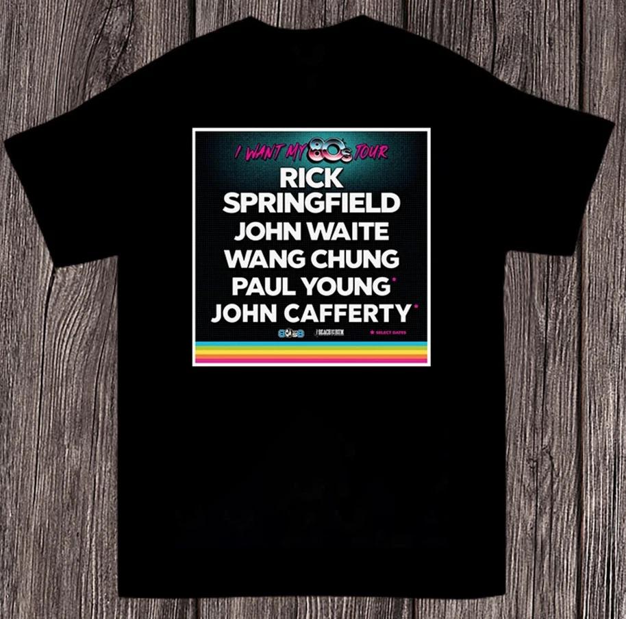 Rick Springfield I Want My ‘80s Tour T-shirt 2XL