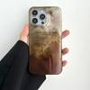 Luxury Coffee Color Blending Gradient Phone Case for IPhone 16 15 14 13 12 11 Pro Max 7 8 Plus X XS SE22 Shockproof Hard Cover