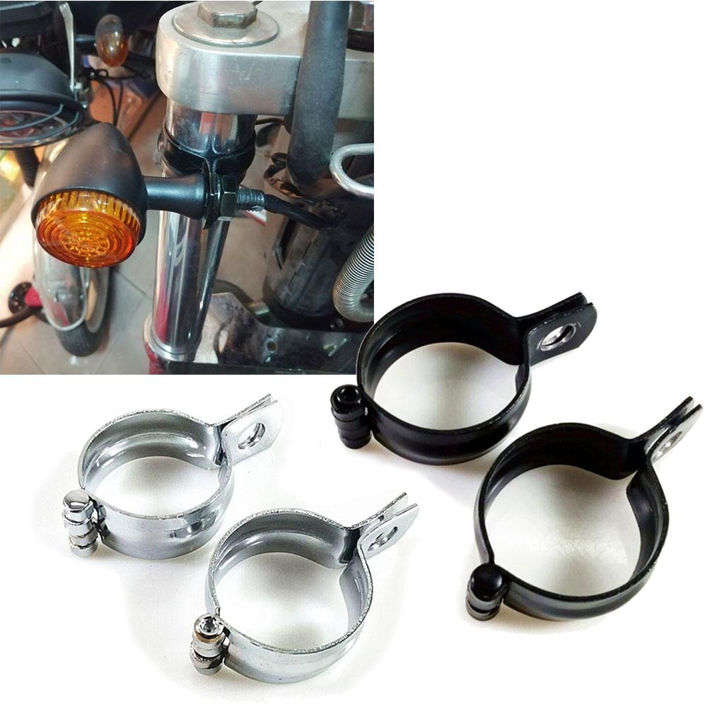 Iron Motor Light Clamp Holder Easy Installation Parts Suitable for Turn Signal Fog Light Mount Holder