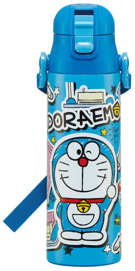 

Skater Water Bottle, Doraemon Sticker, 580ml, Direct Drinking, Stainless Steel, Sports Bottle, SDC6N-A