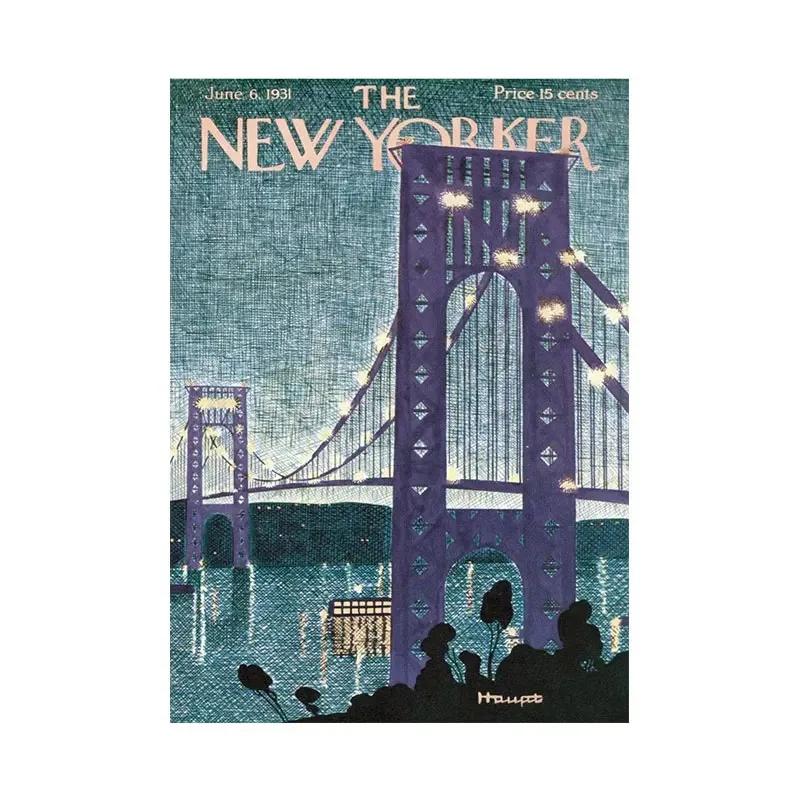 

Абстрактный Постер Принт Обложки Журнала New York Пейзаж Холст Картина Скандинавский Простой Настенный Арт Фреска Гостиная Домашнее Украшение 8X12inch 20x30cm