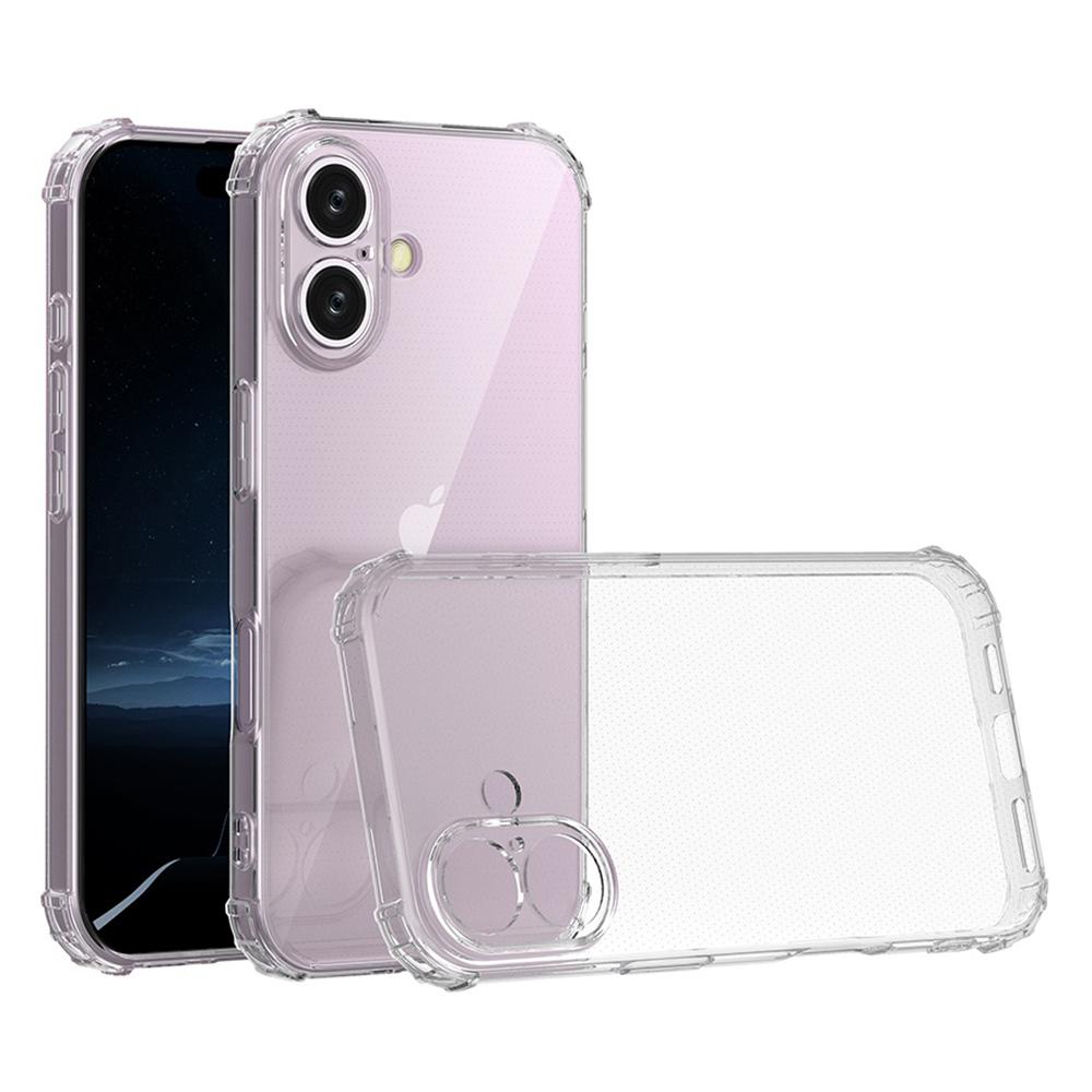 For iPhone 16 Shockproof Case Transparent Phone Cover Case
