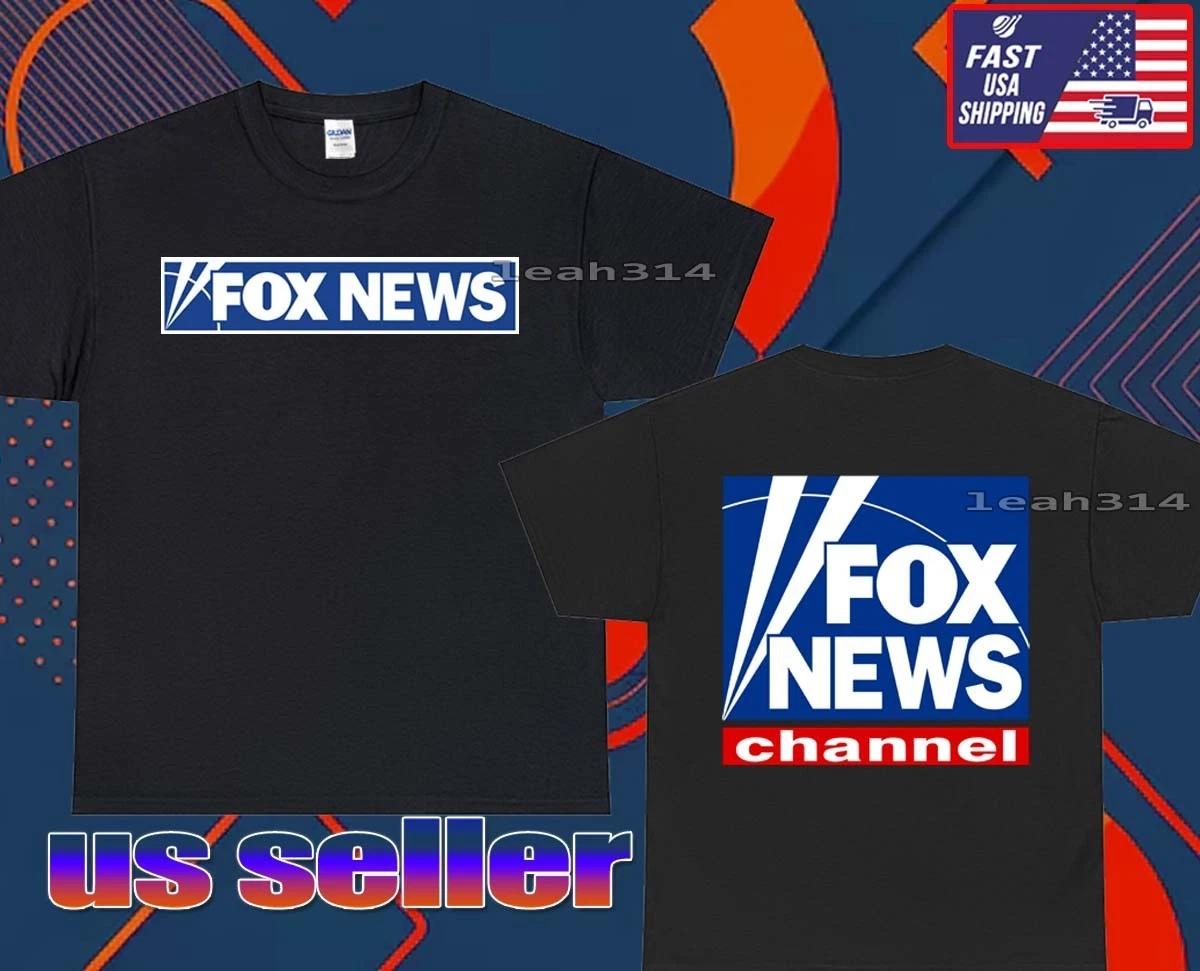 New Shirt Fox News Channel Logo T-Shirt Funny American Usa Unisex Size S-5XL 2XL