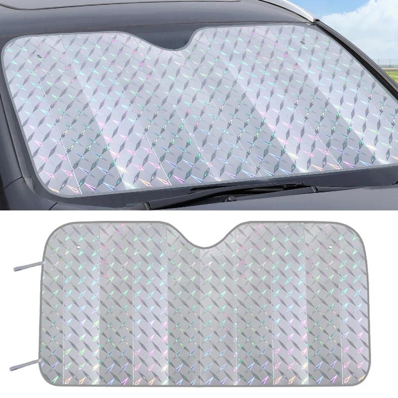 Car Front Window Sunshade Cover Sun Shade Windshield Visor Windscreen Folding Auto UV Protection Curtain Styling Accessories