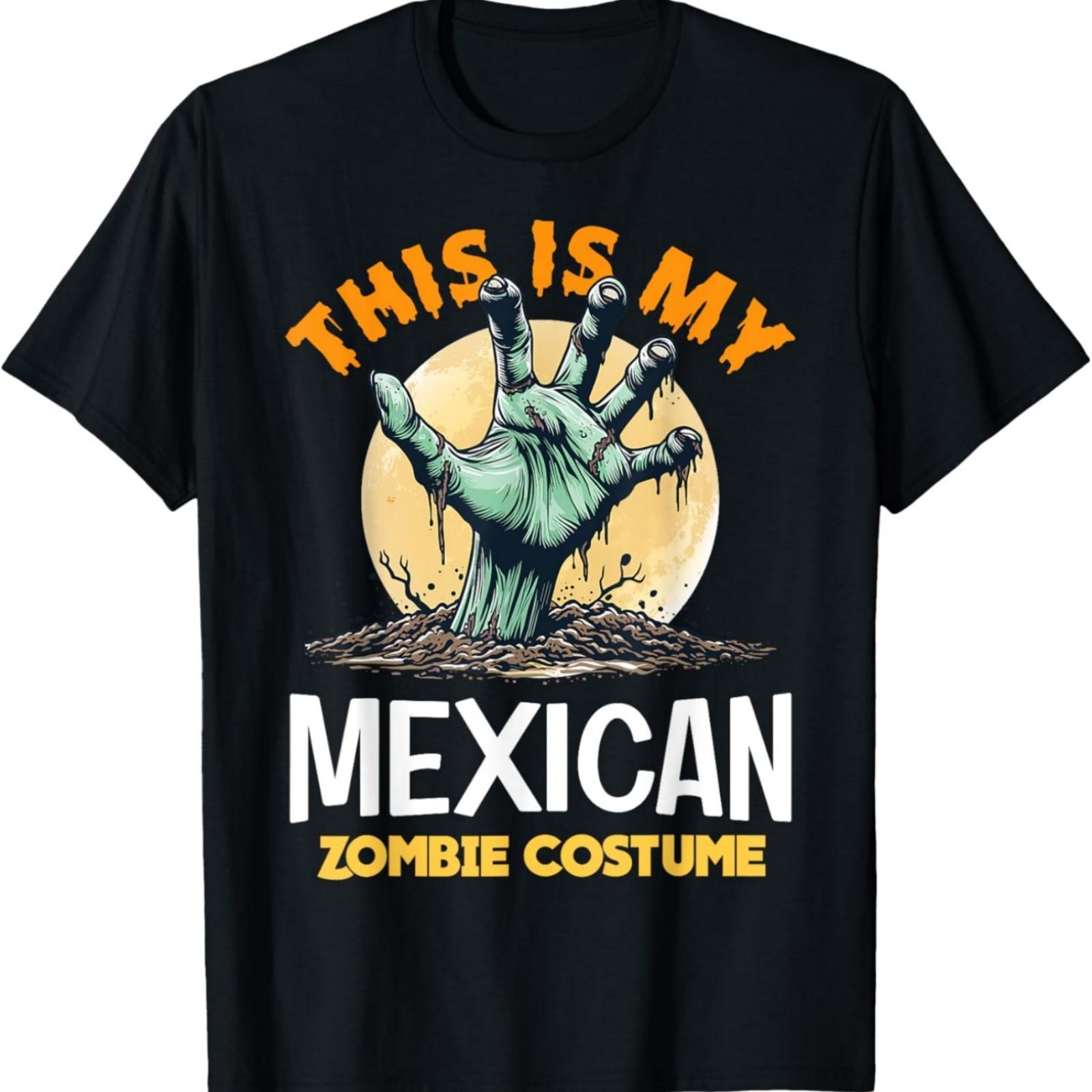Mexican Halloween Zombie Matching Costume T-Shirt S