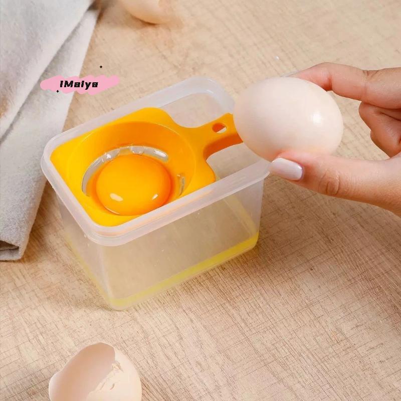 M-New Egg Separators For Egg Whites Egg White Yolk Sifting Filter Food Grade Divider Egg Storage Container Kitchen Baking Gadget