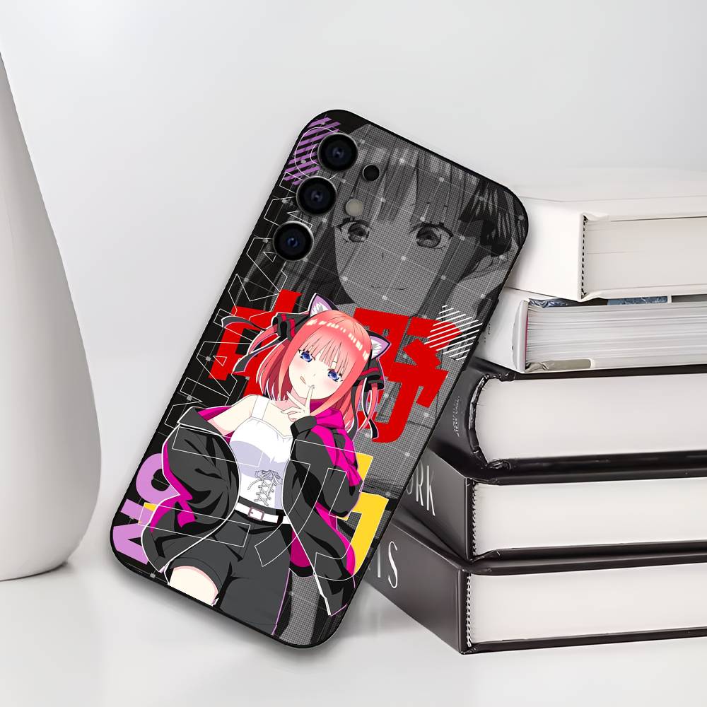 N-Nino N-Nakano Anime Phone Case For Samsung S25,S24,S21,S22,S23,S30,Ultra,S20,Plus,Soft Silicone Black Cover