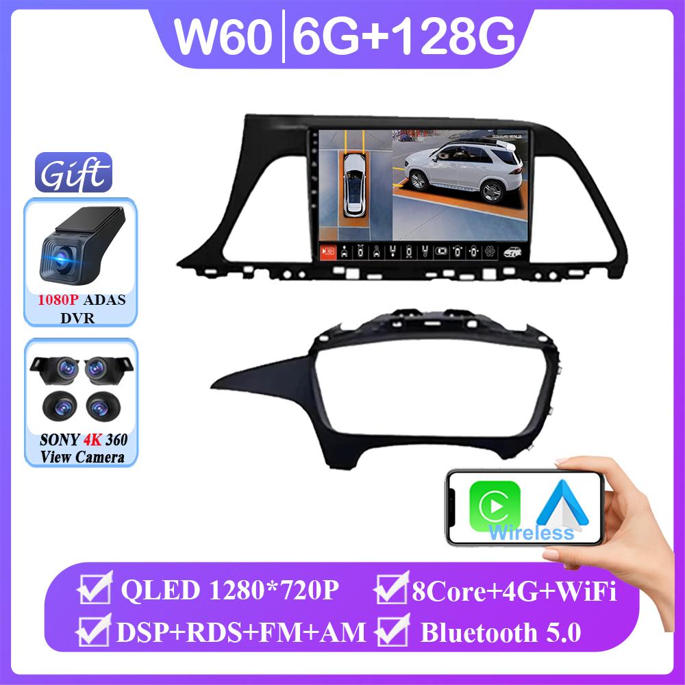 Android 14 For Hyundai Sonata 7 LF 2014 2015 2016 2017-2020 Auto Radio Stereo Video Player GPS Navigation Multimedia No 2din DVD