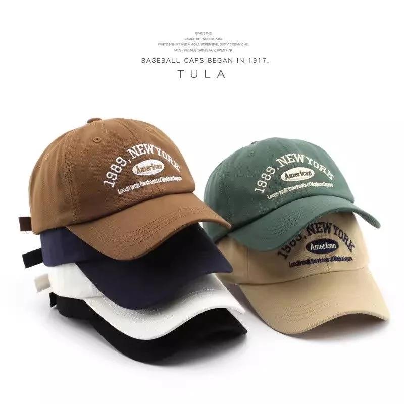 Retro Baseball Cap 100% Cotton Embroidered Adjustable Unisex Sun Hat for Outdoor, Super Bowl Party, Summer Casual Vintage Style