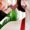 Korean Style Luxurious Heart Diamond Silver Stud Earrings for Women