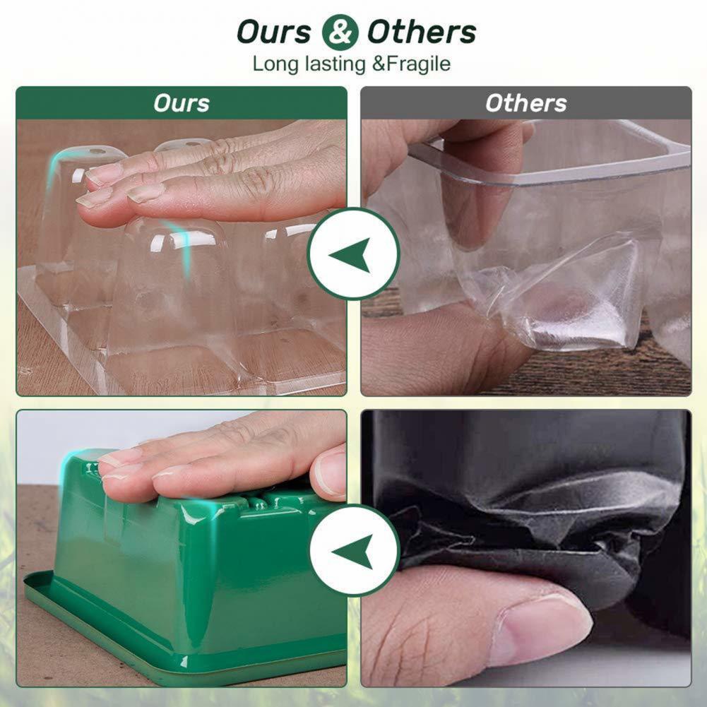 6/12Cells Seeds Starter Tray Seeds Germination Adjustable Humidity Vent Plant Nursery Box Bonsai Seedlings Growing For Gardening