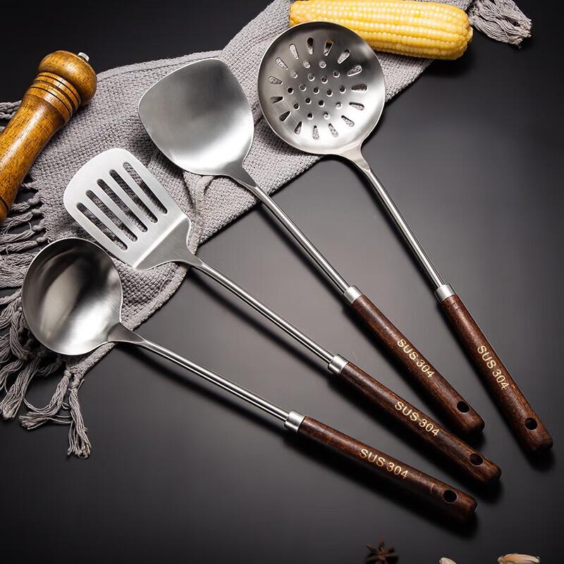 Shangheng Stainless Steel Wooden Handle Soup Ladle