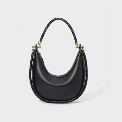 Genuine Leather Women's Bag Simple Fashionable Casual and Niche Design Single-shoulder Underarm Bag