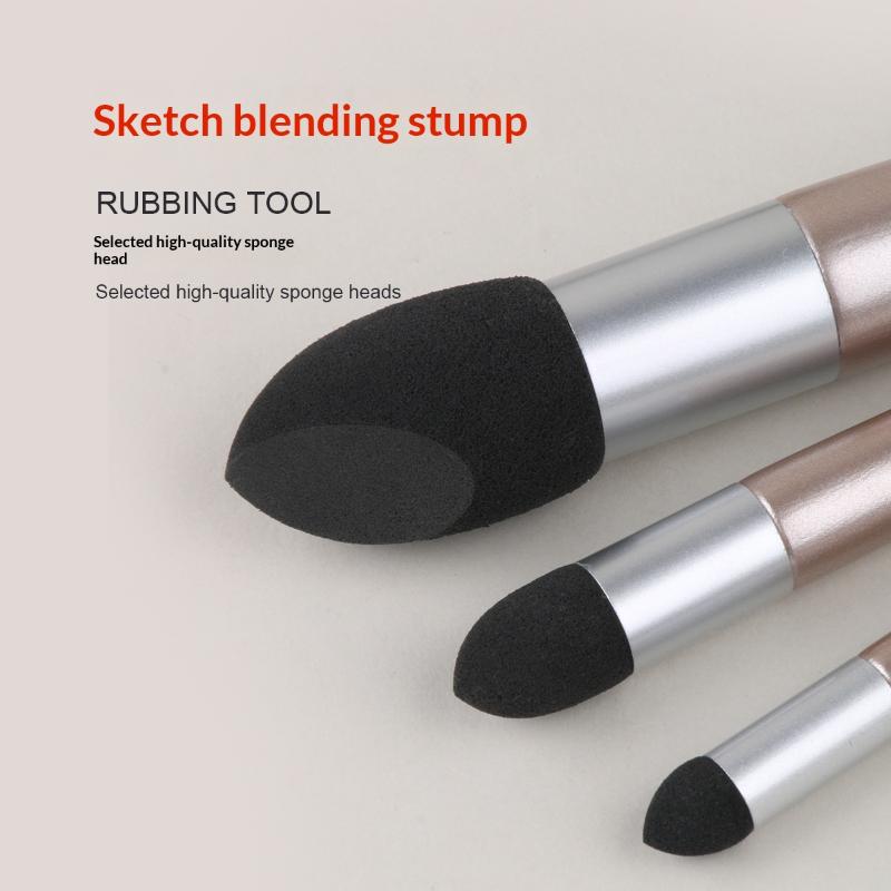 2/3 Stück Künstler Mischstift Waschbarer Skizzen Radier Schwamm Pinsel Wiederverwendbare Zeichenkunst Blender Korrigieren Aufhellen & Highlighten