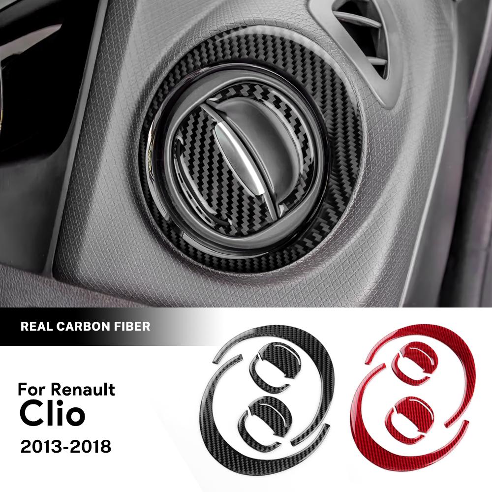 MGRT1 Fibra di Carbonio Modificata Per Renault Clio 4 2013-2018 Auto Presa d'Aria Condizionata Adesivo Rivestimento Copertura Accessori Interni Auto