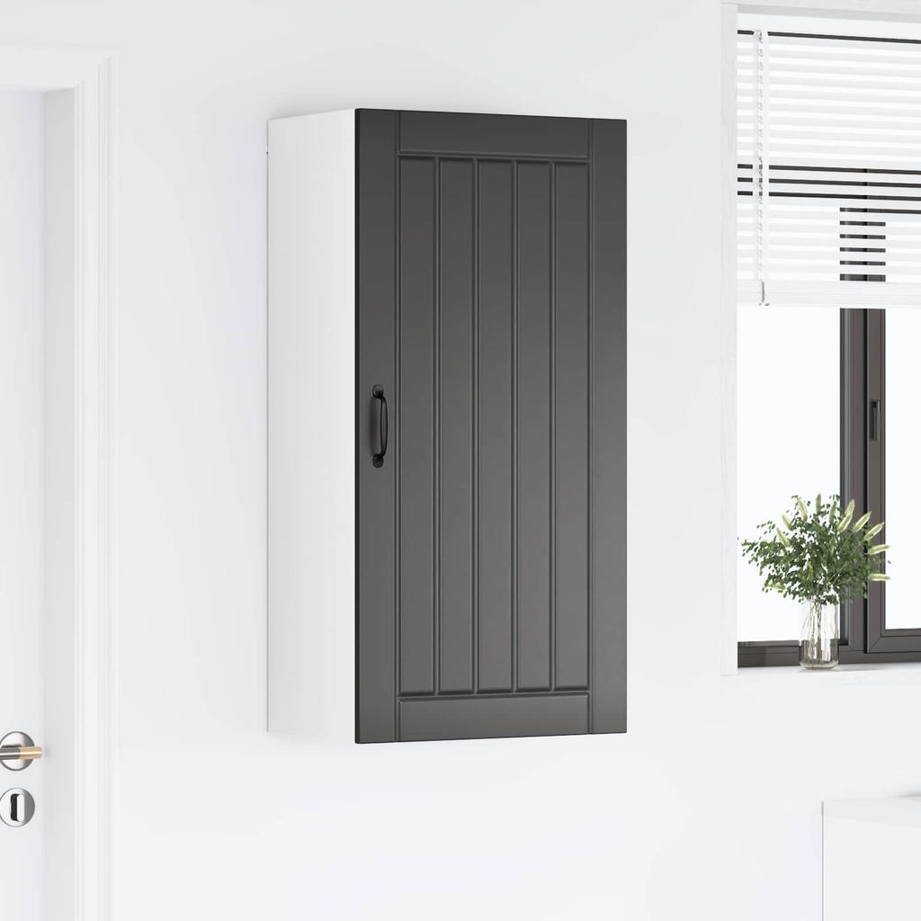 Wall Cabinet LUCCA Black 50 X 31 X 100 Cm Particleboard