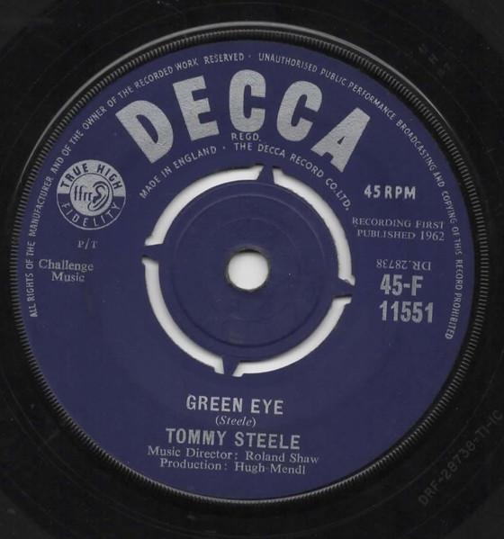 

7inch Record TOMMY STEELE Hes Got Love 45F11551 DECCA 1962 UK Rock Used