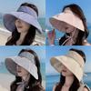 Breathable Sun Protection Hats Foldable Summer Fisherman Cap Simple Large Brim Sun Hat  Fishing
