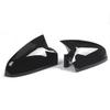 Glänzendes Schwarzes Paar Seitenspiegelabdeckung Für Vauxhall Für Opel Astra H MK5 Tür 2004-2009 Glänzende Schwarze Rückspiegelkappe Abdeckung