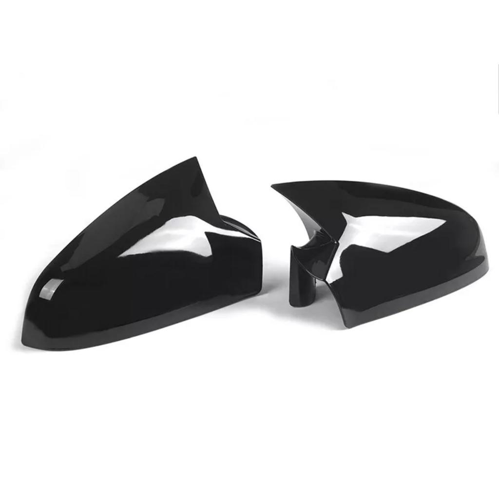 Glossy Black Pair Side Mirror Cover For Vauxhall For Opel Astra H MK5 Door 2004-2009 Glossy Black Rearview Mirror Cap Cover