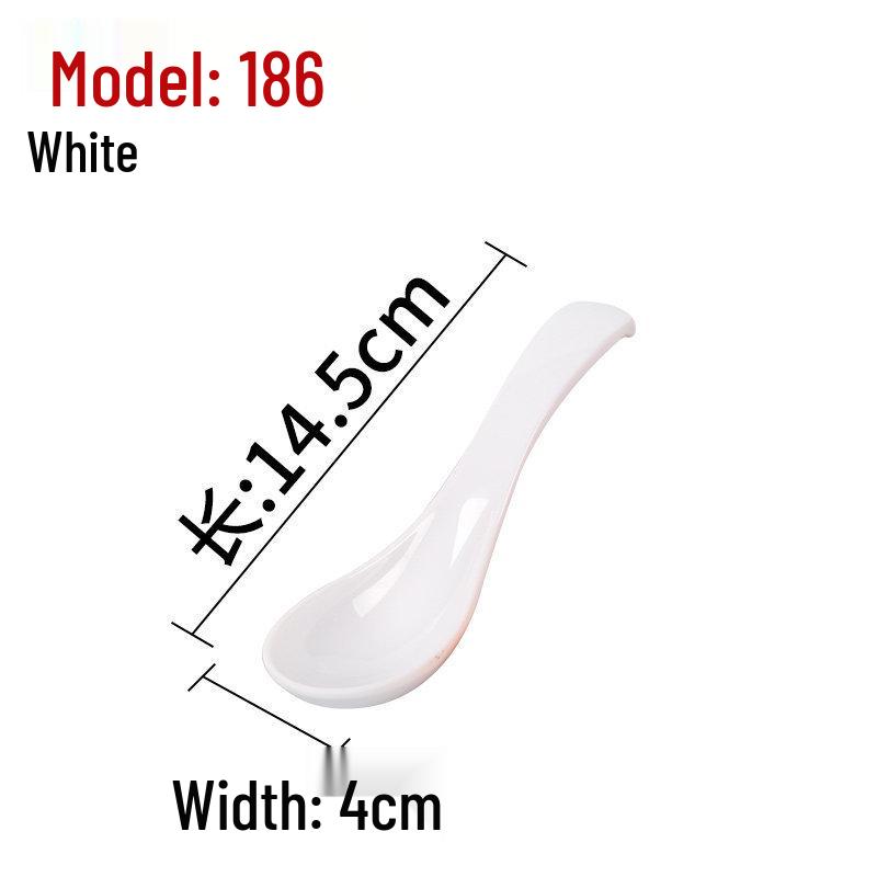 Xiangyuanmei Long Handle Colorful Melamine Soup Spoon - Imitation Porcelain for Hotel and Restaurant Use