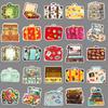 50 Retro Suitcase Graffiti Stickers Personalized Creative Decoration Mobile Suitcase Water Cup Waterproof Stickers
