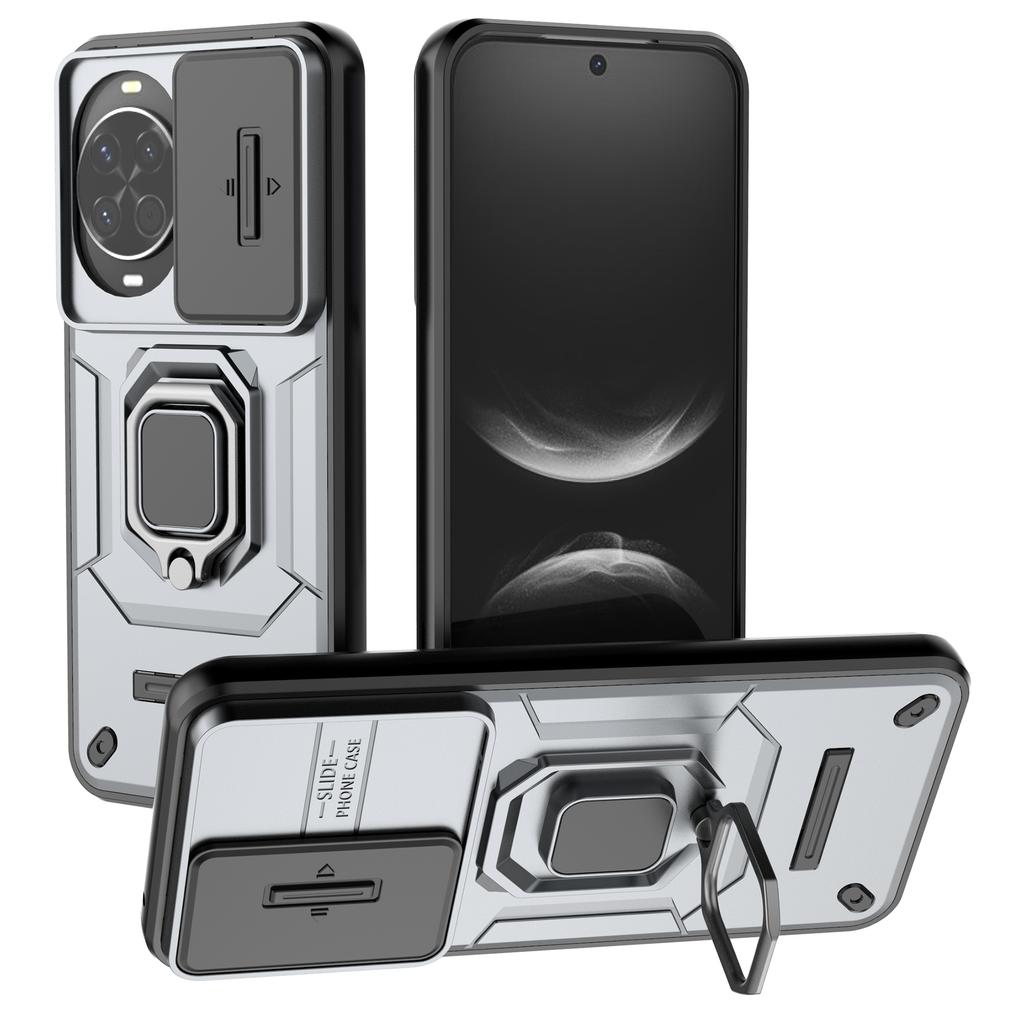 For Huawei nova 14 5G Case PC+TPU Kickstand Phone Protector with Lens Cover