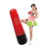 IRONMAN CLUB Punching Bag KW-810 with Air Pump, Red and Black